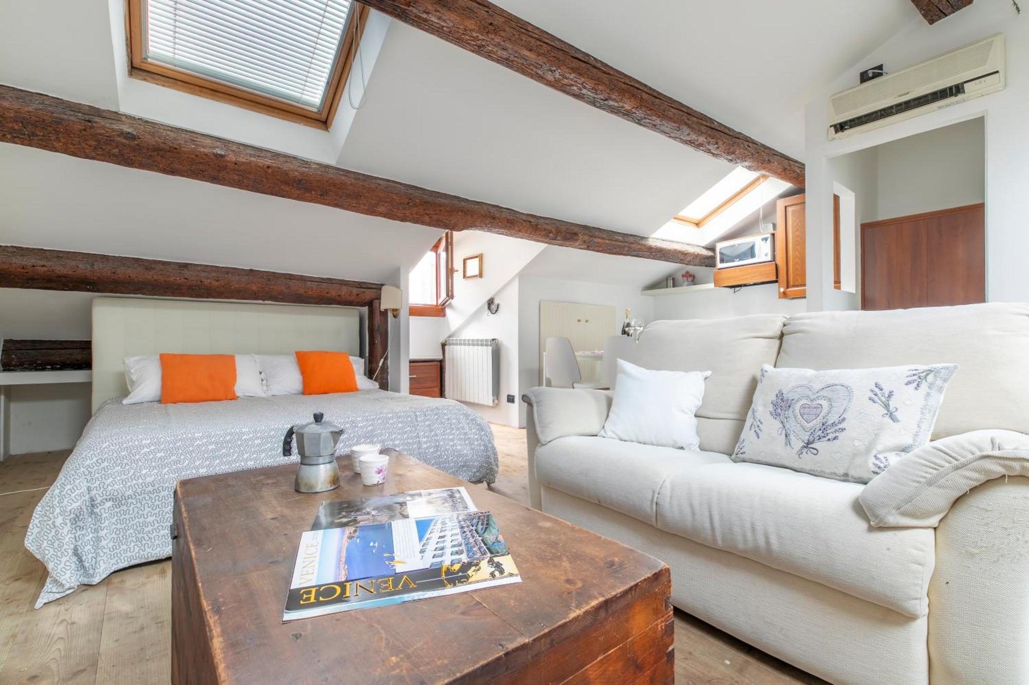 Nice Lovely Attic For 4 Person With Wifi - A/C Veneza Exterior foto