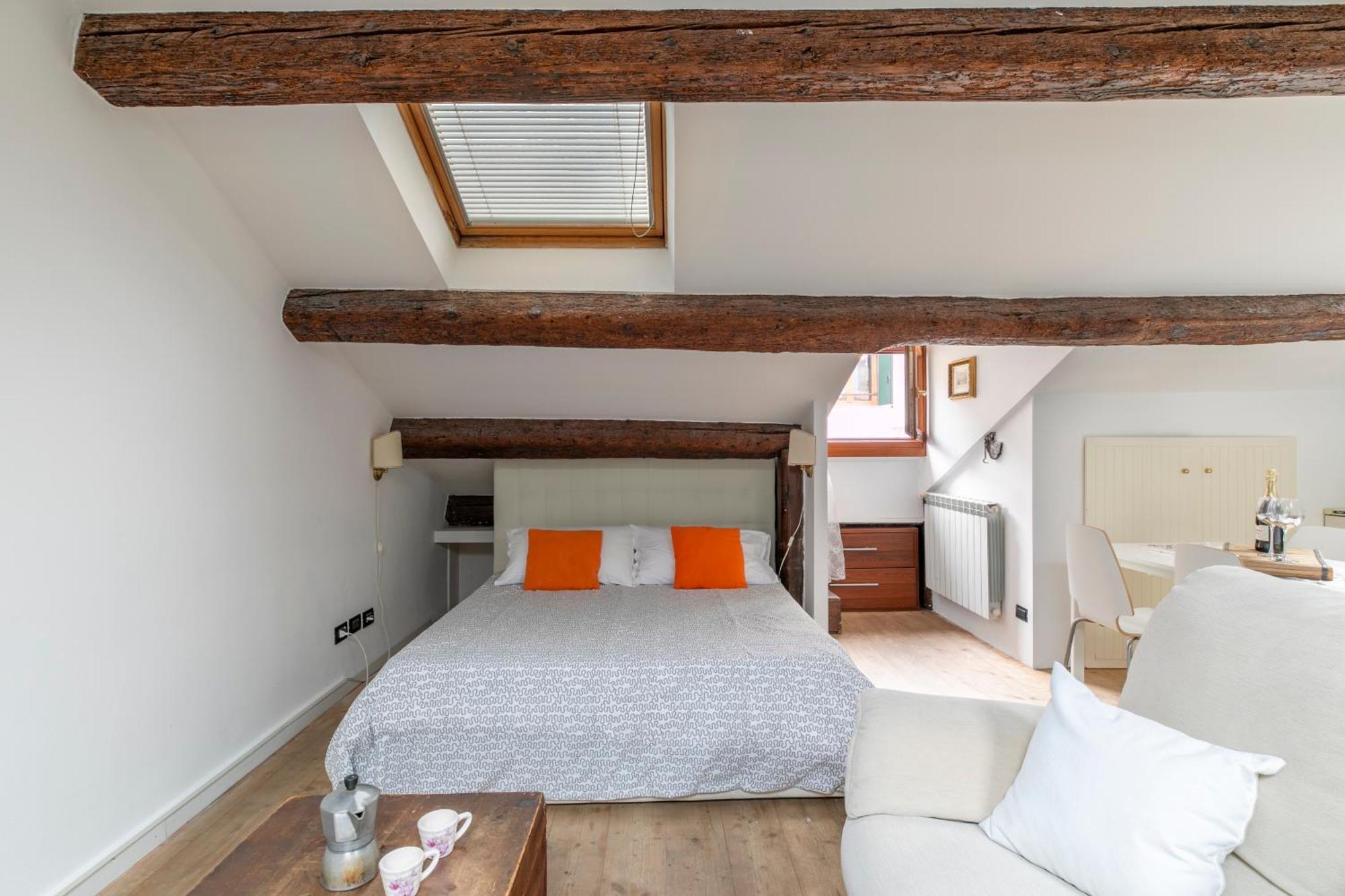 Nice Lovely Attic For 4 Person With Wifi - A/C Veneza Exterior foto