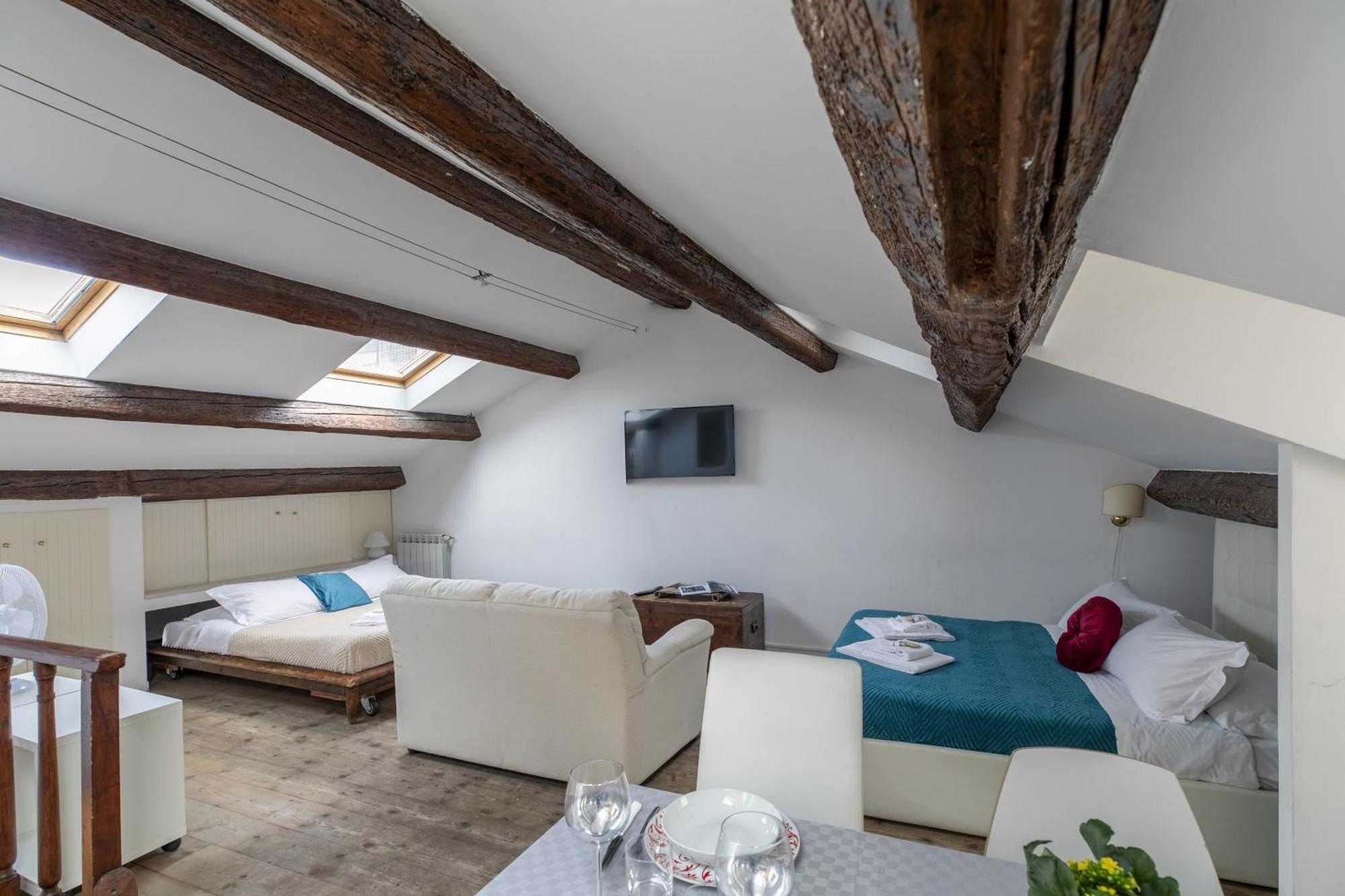 Nice Lovely Attic For 4 Person With Wifi - A/C Veneza Exterior foto