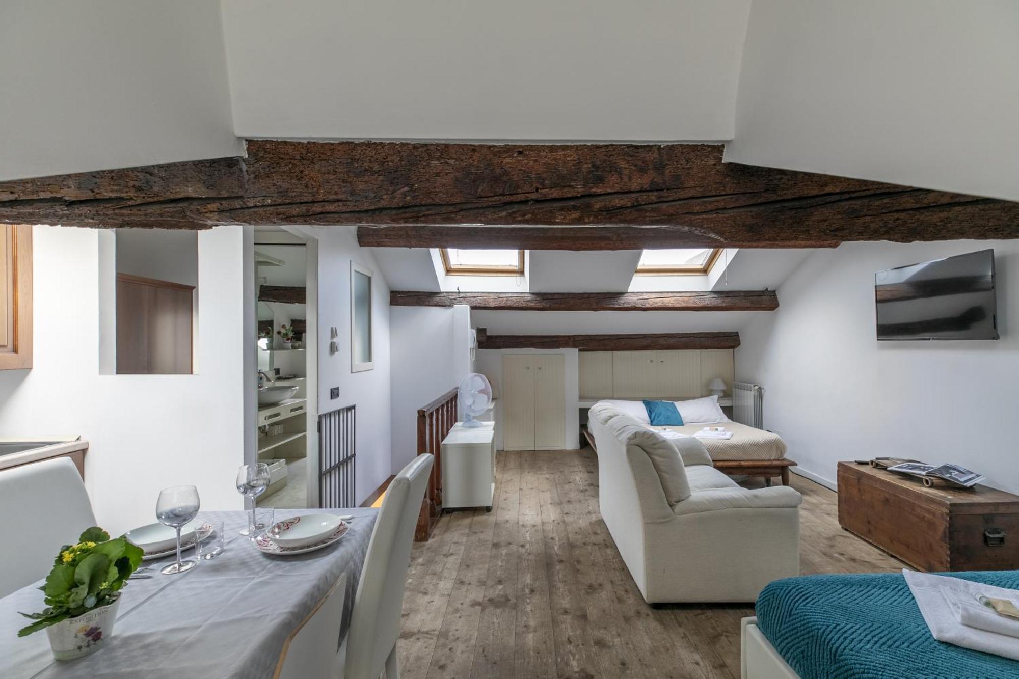 Nice Lovely Attic For 4 Person With Wifi - A/C Veneza Exterior foto